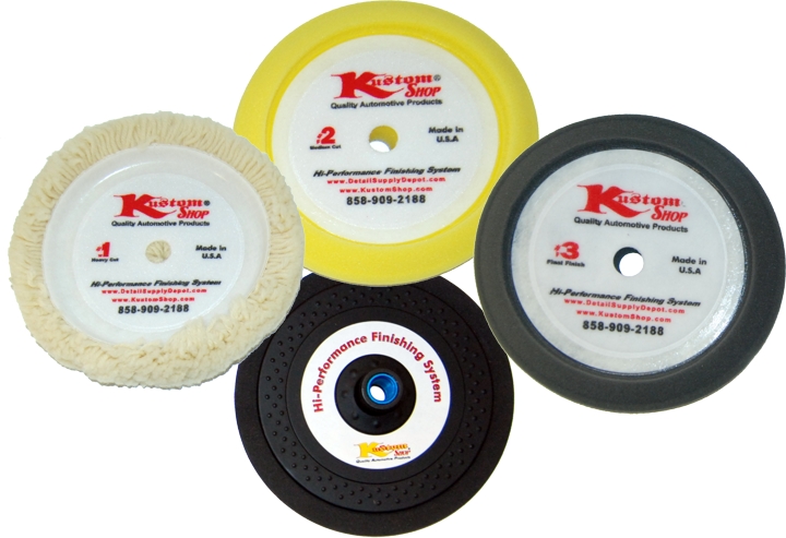 KUSTOM SHOP DETAIL PADS-Wool Cutting-Foam Polish-Auto